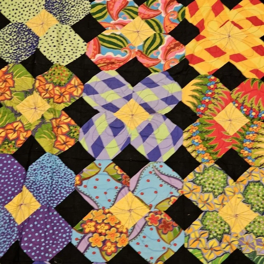 Colorful Maximalist Style Quilt Pick A‎ Posie Jan Sassman 44 X 61 Tapestry